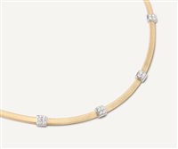 Halskette Marco Bicego Dame Masai in Gelbgold Diamante 0.14 Ct CG730-B - CG730-B